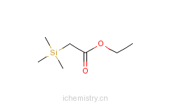 CAS:4071-88-9_(三甲基硅基)乙酸乙酯的分子结构