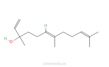 CAS:40716-66-3_反式-橙花叔醇的分子结构