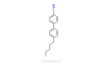 CAS:40817-08-1_4'-正戊基-4-氰基联苯的分子结构