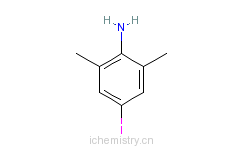 CAS:4102-53-8_4-碘-2,6-二甲基苯胺的分子结构