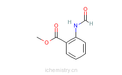 CAS:41270-80-8_2-甲酰氨基苯甲酸甲酯的分子结构