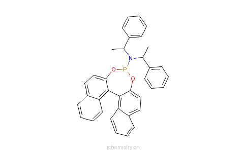 CAS:415918-91-1_(+)-N,N-Bis[(1R)-1-phenylethyl]-dinaphtho[2,1-d:1,2-f][1,3,2]dioxaphosphepin-4-amine, (11bS)ķӽṹ