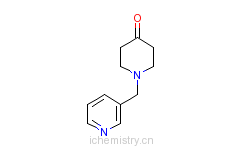 CAS:41661-57-8_1-((吡啶-3-基)甲基)-4-哌啶酮的分子结构