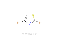 CAS:4175-77-3_2,4-二溴噻唑的分子结构