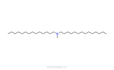 CAS:41961-81-3_二肉豆蔻基甲胺的分子结构