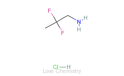 CAS:421-00-1_2,2-二氟丙胺盐酸盐的分子结构