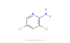 CAS:4214-74-8_2-氨基-3,5二氯吡啶的分子结构
