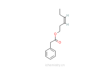 CAS:42436-07-7_顺式-3-己烯醇苯乙酸酯的分子结构