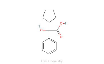 CAS:427-49-6_2-环戊基-2-羟基苯乙酸的分子结构