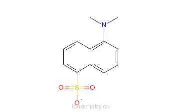 CAS:4272-77-9_5-二甲氨基-1-萘磺酸的分子结构