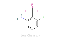 CAS:432-21-3_2-氨基-6-氯三氟甲苯的分子结构