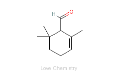 CAS:432-24-6_alpha-环柠檬醛的分子结构
