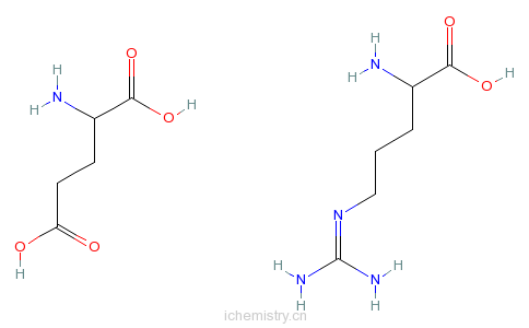 CAS:4320-30-3_L-精氨酸L-谷氨酸的分子结构
