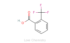 CAS:433-97-6_2-三氟甲基苯甲酸的分子结构