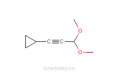 CAS:436097-28-8_(3,3-二甲氧基-1-丙炔基)环丙烷的分子结构