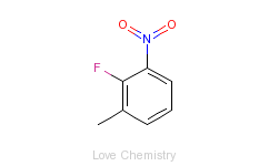 CAS:437-86-5_2-氟-3-硝基甲苯的分子结构
