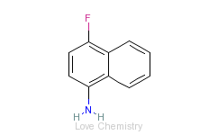 CAS:438-32-4_4-氟-1-氨基萘的分子结构