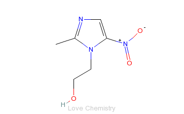 CAS:443-48-1_甲硝唑的分子结构