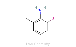 CAS:443-89-0_2-氟-6-甲基苯胺的分子结构
