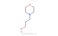 CAS:4441-30-9_3-(4-吗啉)-1-丙醇的分子结构