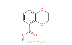 CAS:4442-53-9_2,3-二氢-1,4-苯并二�f烷-5-羧酸的分子结构