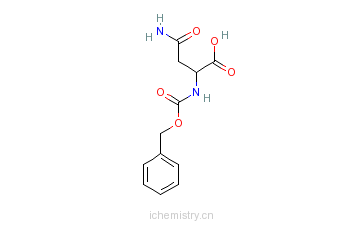 CAS:4474-86-6_N-苄氧羰基-D-天冬酰胺的分子结构