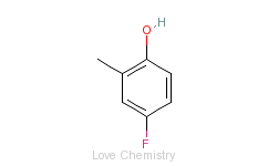 CAS:452-72-2_4-氟-2-甲基苯酚的分子结构