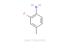 CAS:452-80-2_2-氟-4-甲基苯胺的分子结构
