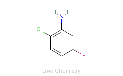 CAS:452-83-5_2-氯-5-氟苯胺的分子结构