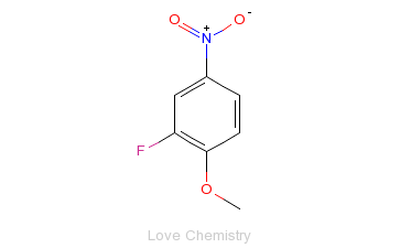 CAS:455-93-6_2-氟-4-硝基苯甲醚的分子结构
