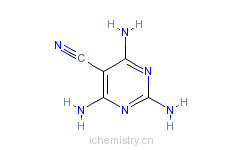 CAS:465531-97-9_2,4,6-三氨基-5-嘧啶甲腈的分子结构