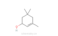 CAS:470-99-5_3,5,5-三甲基-2-环己烯-1-醇的分子结构