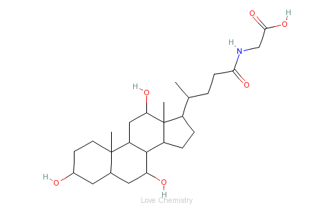CAS:475-31-0_甘氨胆酸的分子结构