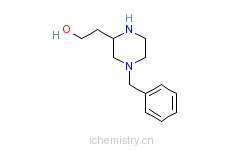 CAS:477220-33-0_(S)-4-苯甲基-2-哌嗪乙醇的分子结构