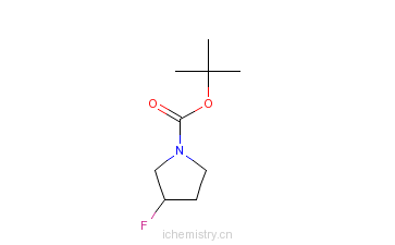 CAS:479253-00-4_N-反式-BOC-(3S)-氟吡咯烷的分子结构