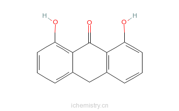 CAS:480-22-8_蒽三酚的分子结构