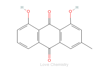CAS:481-74-3_大黄酚的分子结构