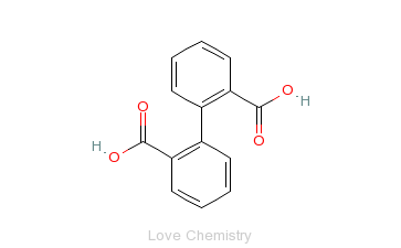 CAS:482-05-3_2,2'-联苯二甲酸的分子结构