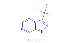 CAS:486460-20-2_3-三氟甲基-1,2,4-三唑并[4,3-a]吡嗪的分子结构