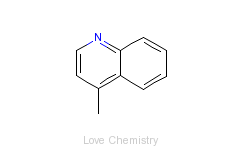 CAS:491-35-0_4-甲基喹啉的分子结构