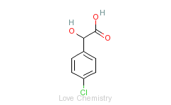 CAS:492-86-4_对氯扁桃酸的分子结构