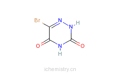 CAS:4956-05-2_5-溴-6-氮尿嘧啶的分子结构