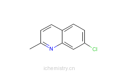 CAS:4965-33-7_7-氯喹哪啶的分子结构