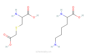 CAS:49673-81-6_L-赖氨酸S-羧甲基-L-半胱氨酸的分子结构