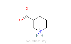 CAS:498-95-3_3-哌啶甲酸的分子结构