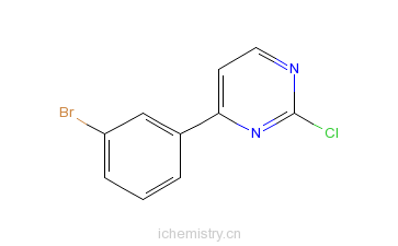 CAS:499195-47-0_4-(3-溴苯基)-2-氯嘧啶的分子结构