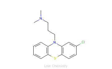 CAS:50-53-3_氯丙嗪的分子结构