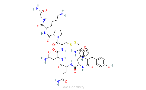 CAS:50-57-7_赖氨加压素的分子结构