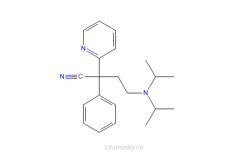 CAS:5005-46-9_α-[2-(双(1-甲基乙基)氨基)乙基]-α-苯基-2-吡啶乙腈的分子结构