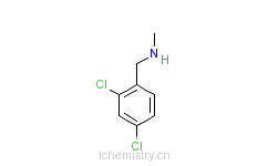 CAS:5013-77-4_N-(2,4-二氯苄基)甲胺的分子结构